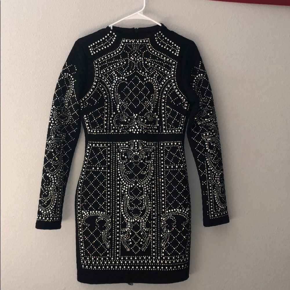 Black Sequin Dress